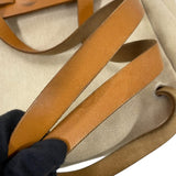 エルメス HERMES エールバッグアドPM □E刻 ベージュ×ゴールド トワル レディース リュック デイパック