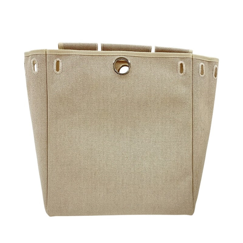 エルメス HERMES エールバッグアドPM □E刻 ベージュ×ゴールド トワル レディース リュック デイパック