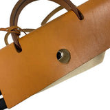 エルメス HERMES エールバッグアドPM □E刻 ベージュ×ゴールド トワル レディース リュック デイパック