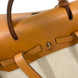 エルメス HERMES エールバッグアドPM □E刻 ベージュ×ゴールド トワル レディース リュック デイパック