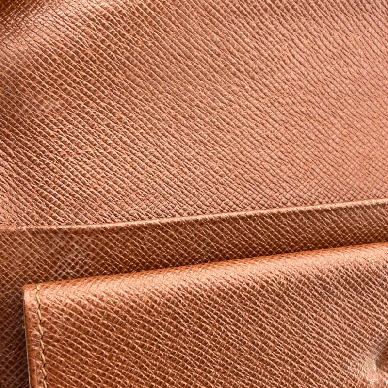 ルイ・ヴィトン LOUIS VUITTON ポルトトレゾールエテュイパピエ M61202 ブラウン モノグラム ユニセックス 二つ折り財布