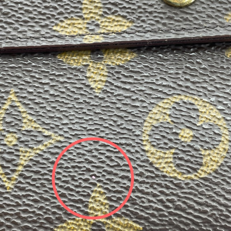 ルイ・ヴィトン LOUIS VUITTON ポルトトレゾールエテュイパピエ M61202 ブラウン モノグラム ユニセックス 二つ折り財布