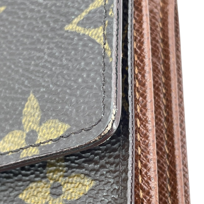 ルイ・ヴィトン LOUIS VUITTON ポルトトレゾールエテュイパピエ M61202 ブラウン モノグラム ユニセックス 二つ折り財布