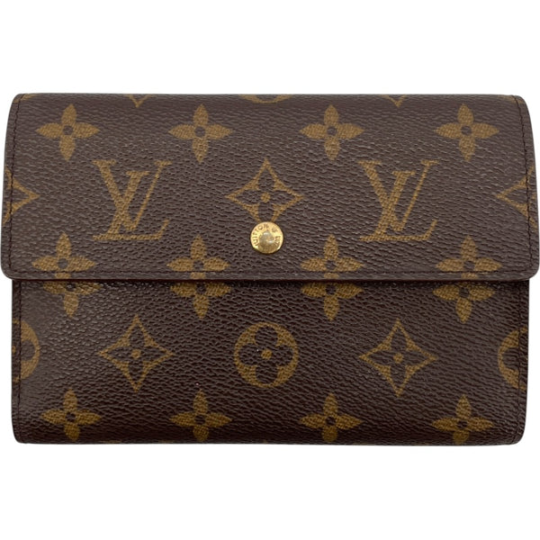 ルイ・ヴィトン LOUIS VUITTON ポルトトレゾールエテュイパピエ M61202 ブラウン モノグラム ユニセックス 二つ折り財布