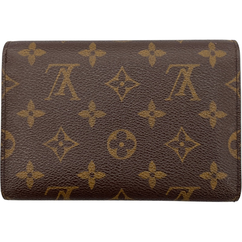 ルイ・ヴィトン LOUIS VUITTON ポルトトレゾールエテュイパピエ M61202 ブラウン モノグラム ユニセックス 二つ折り財布