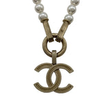 シャネル CHANEL ココマークパールネックレス ゴールド メタル/ストラス アクセサリー