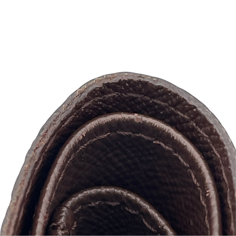 ルイ・ヴィトン LOUIS VUITTON ポルトビエ カルトクレディ モネ N61665 ブラウン ダミエ メンズ 二つ折り財布