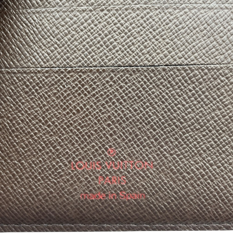 ルイ・ヴィトン LOUIS VUITTON ポルトビエ カルトクレディ モネ N61665 ブラウン ダミエ メンズ 二つ折り財布