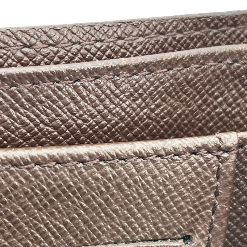 ルイ・ヴィトン LOUIS VUITTON ポルトビエ カルトクレディ モネ N61665 ブラウン ダミエ メンズ 二つ折り財布