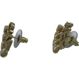 シャネル CHANEL ロゴピアス ゴールド メタル/ストラス ジュエリー