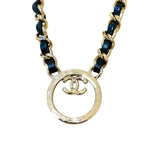 シャネル CHANEL チェーン ネックレス ゴールド メタル/レザー レディース ネックレス