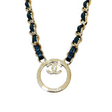 シャネル CHANEL チェーン ネックレス ゴールド メタル/レザー レディース ネックレス