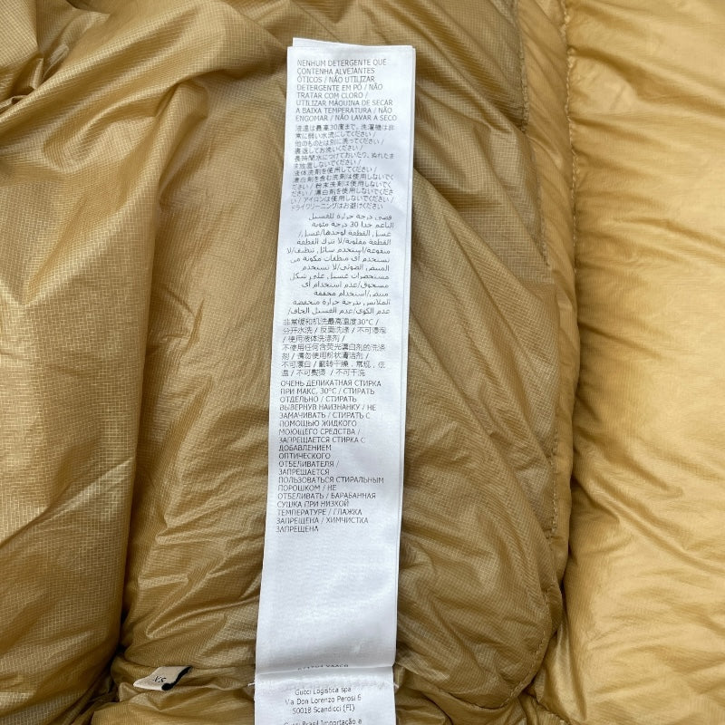 グッチ GUCCI ×THE NORTH FACE ダウンコート 671794 アイボリー ナイロン レディース ダウンジャケット