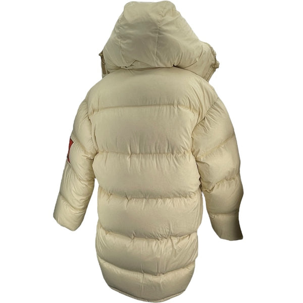 グッチ GUCCI ×THE NORTH FACE ダウンコート 671794 アイボリー ナイロン レディース ダウンジャケット