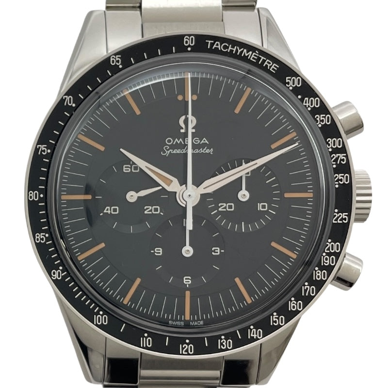 オメガ OMEGA スピードマスター ファースト オメガ イン スペー﻿ス 39.7mm 310.30.40.50.06.001 ブラック SS メンズ 腕時計