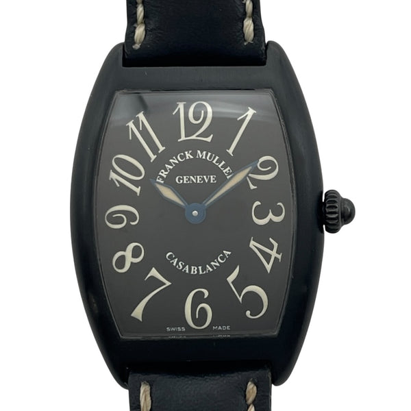 フランク・ミュラー FRANCK MULLER トノウ・カーベックス 1752QZ ブラック SS レディース 腕時計