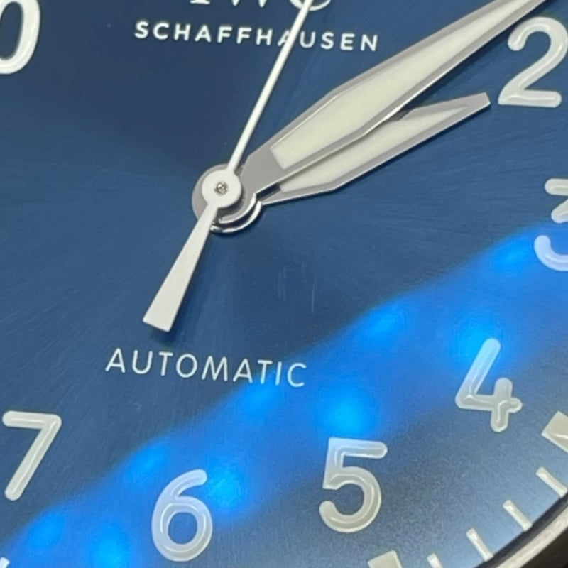 インターナショナルウォッチカンパニー IWC ビッグパイロットウォッチ43 IW329303 ブルー SS/革ベルト 自動巻き メンズ 腕時計