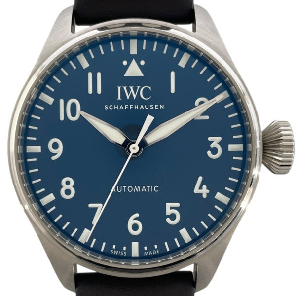 インターナショナルウォッチカンパニー IWC ビッグパイロットウォッチ43 IW329303 ブルー SS/革ベルト 自動巻き メンズ 腕時計