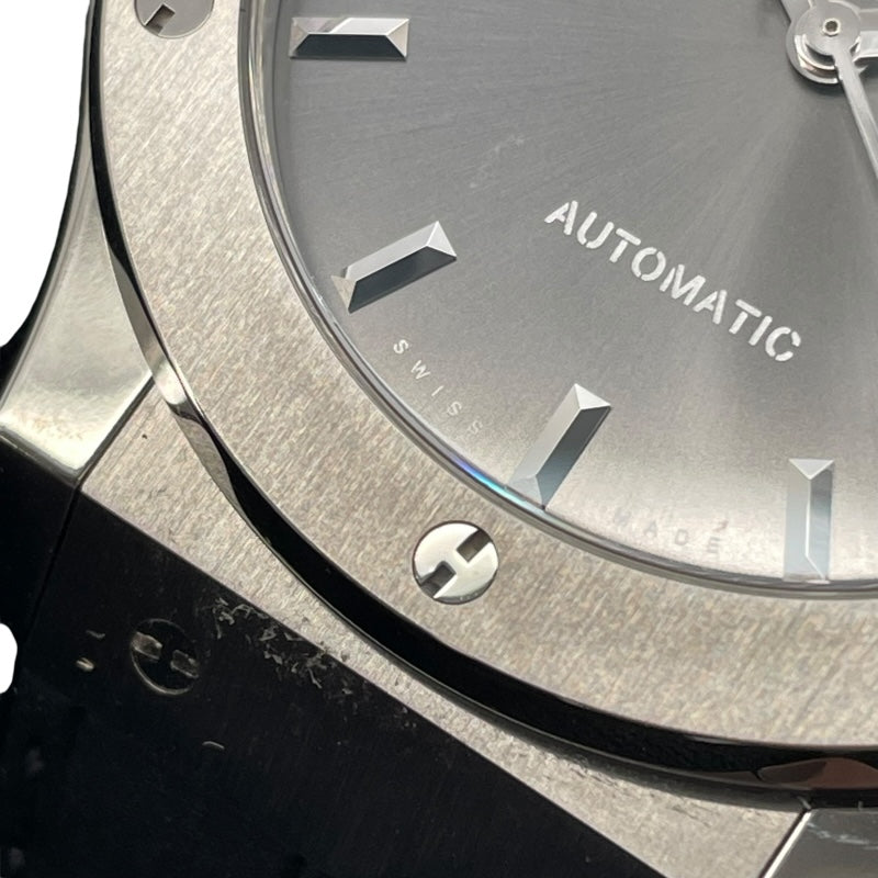 ウブロ HUBLOT クラシックフュージョン チタニウム レーシンググレー 511.NX.7071LR グレー チタン 自動巻き メンズ 腕時計