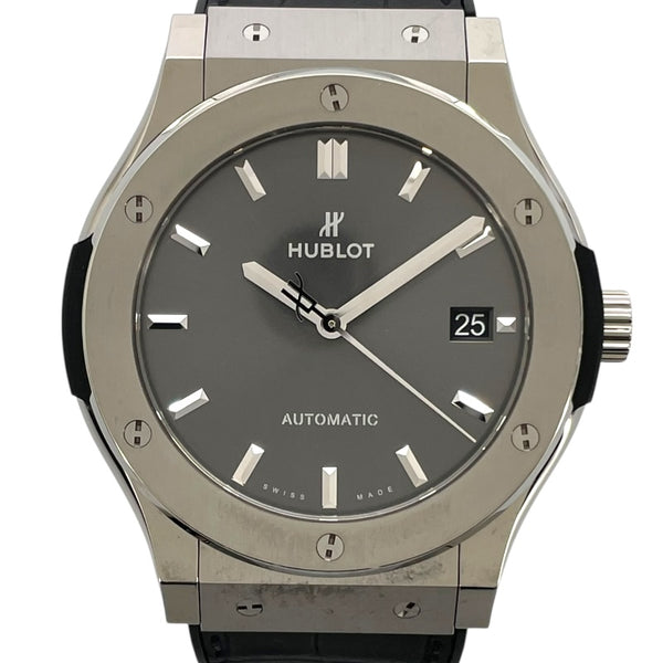 ウブロ HUBLOT クラシックフュージョン チタニウム レーシンググレー 511.NX.7071LR グレー チタン 自動巻き メンズ 腕時計