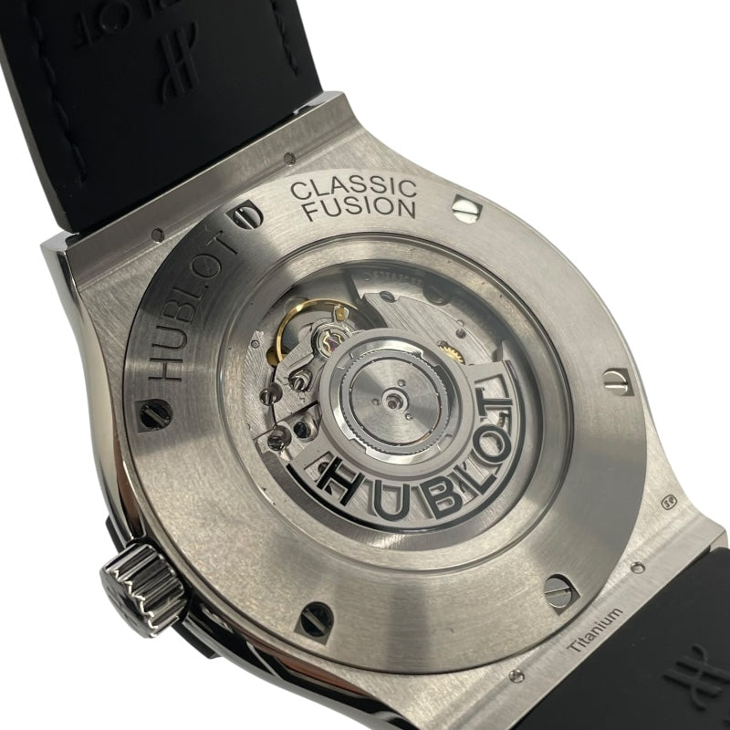 ウブロ HUBLOT クラシックフュージョン チタニウム レーシンググレー 511.NX.7071LR グレー チタン 自動巻き メンズ 腕時計