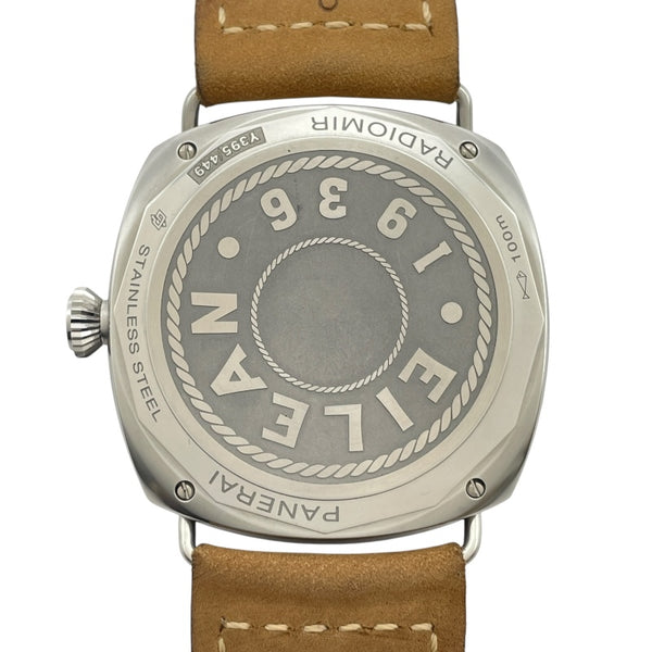 パネライ PANERAI ラジオミール アイリーン 45MM 世界449本限定 PAM01243 ブラウン SS/革ベルト 手巻き メンズ 腕時計