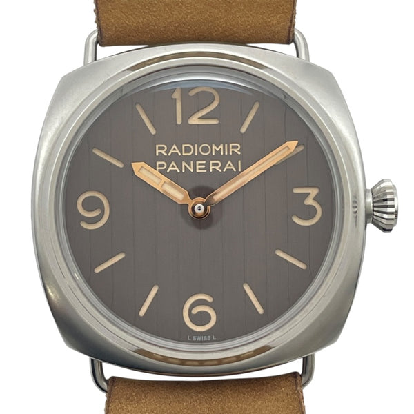 パネライ PANERAI ラジオミール アイリーン 45MM 世界449本限定 PAM01243 ブラウン SS/革ベルト 手巻き メンズ 腕時計