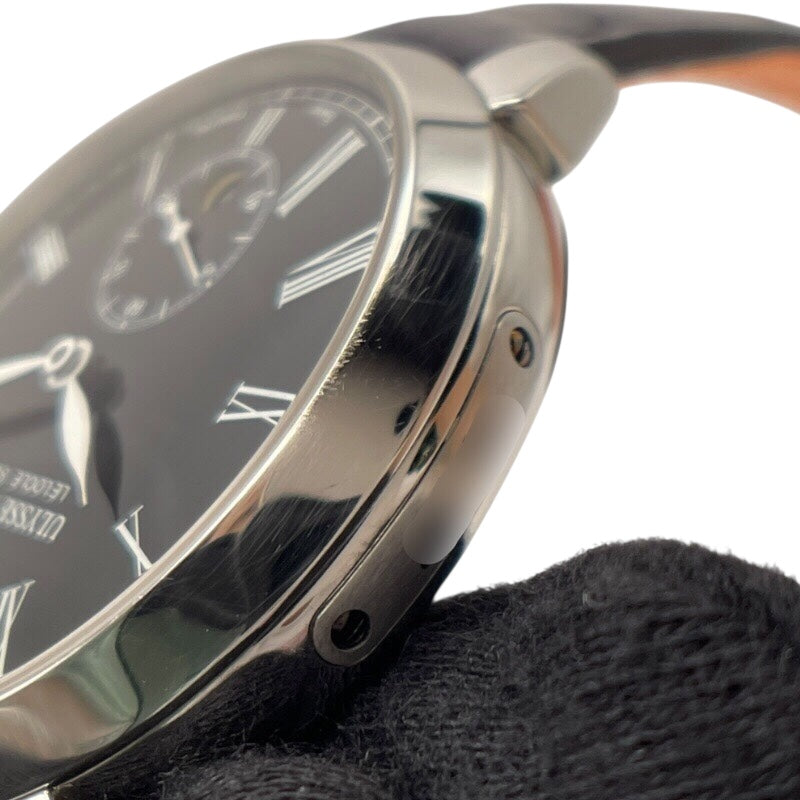 ユリスナルダン ULYSSE NARDIN クラシコ マニュファクチュール 3203-136/E2 ブラック SS 自動巻き メンズ 腕時計