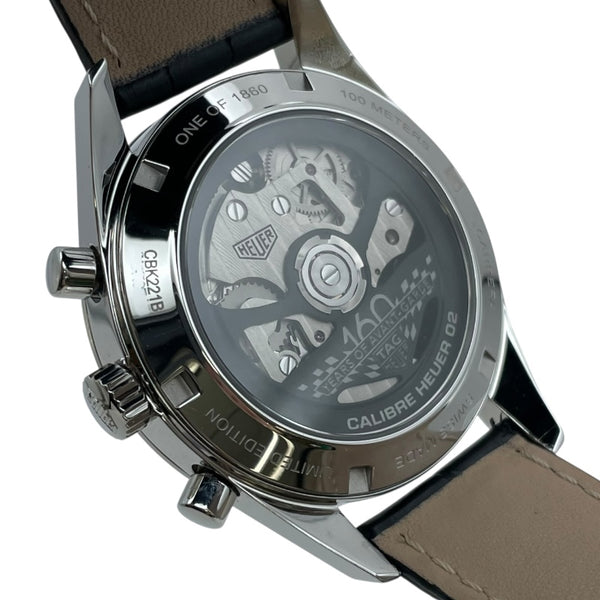 タグ・ホイヤー TAG HEUER カレラ 創業160周年記念 シルバーダイヤル リミテッド エディション CBK221B.FC6479 シルバー 自動巻き メンズ 腕時計