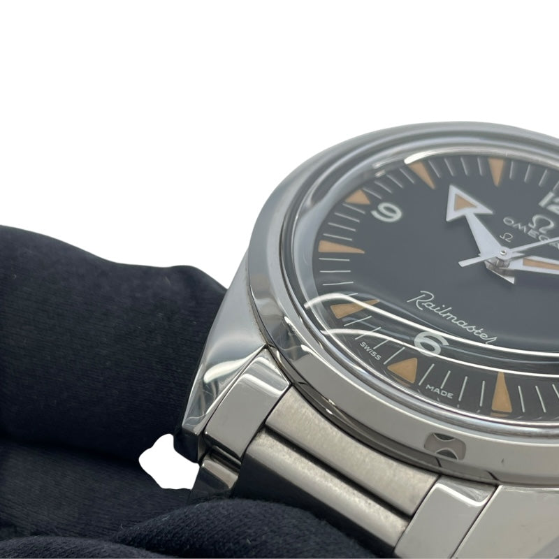 オメガ OMEGA シーマスター レイルマスター コーアクシャル マスタークロノメーター 1957 トリロジー 220.10.38.20.01.002 ブラック SS 自動巻き メンズ 腕時計