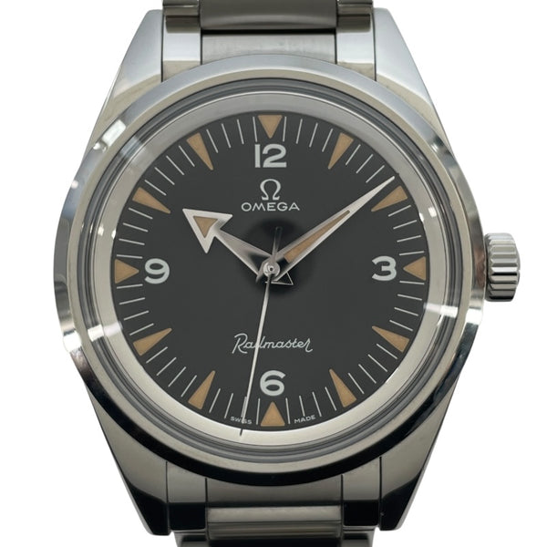 オメガ OMEGA シーマスター レイルマスター コーアクシャル マスタークロノメーター 1957 トリロジー 220.10.38.20.01.002 ブラック SS 自動巻き メンズ 腕時計