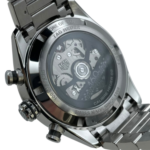 タグ・ホイヤー TAG HEUER カレラ キャリバー ホイヤー02 スポーツクロノグラフ CBN2A1E ネイビー SS 自動巻き メンズ 腕時計