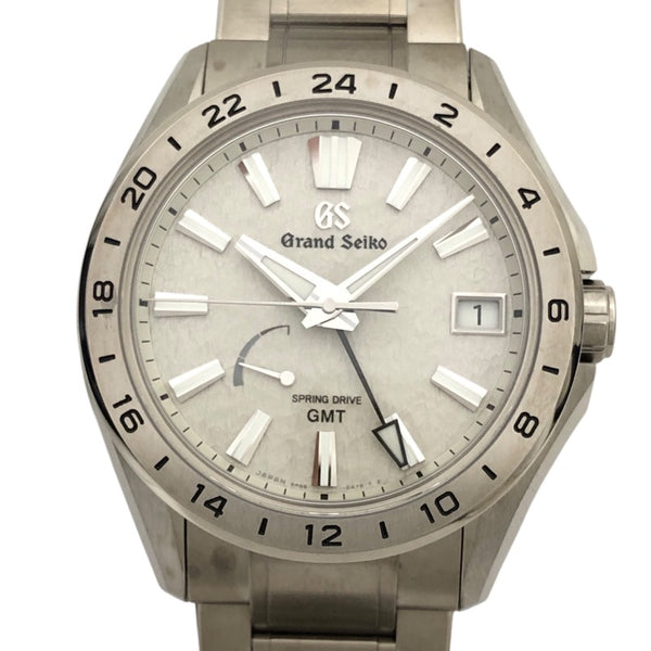 グランドセイコー Grand Seiko エボリューション9 コレクション スプリングドライブ GMT SBGE285 グレー チタン 自動巻き メンズ 腕時計