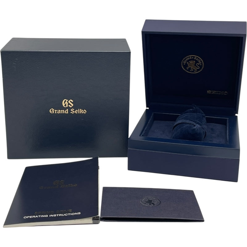 グランドセイコー Grand Seiko ヒストリカルコレクションスプリングドライブGSセルフデーター限定モデル SBGA105 ブルー SS 自動巻き メンズ 腕時計