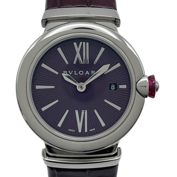 ブルガリ BVLGARI ルチュア LU28S レッド SS レディース 腕時計