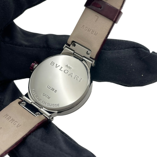 ブルガリ BVLGARI ルチュア LU28S レッド SS レディース 腕時計