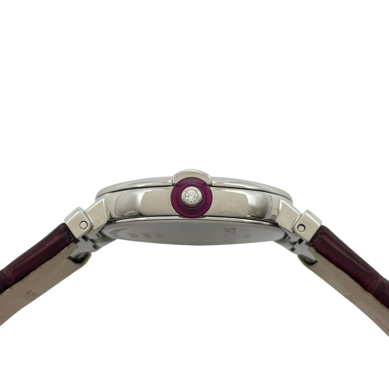 ブルガリ BVLGARI ルチュア LU28S レッド SS レディース 腕時計