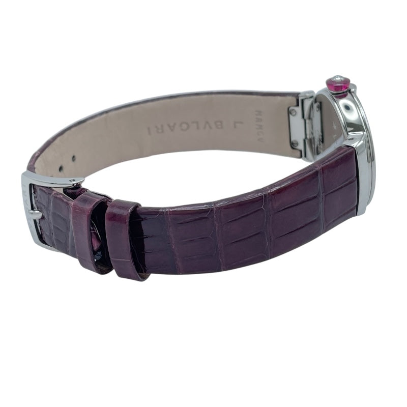 ブルガリ BVLGARI ルチュア LU28S レッド SS レディース 腕時計