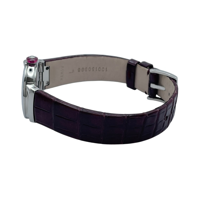 ブルガリ BVLGARI ルチュア LU28S レッド SS レディース 腕時計