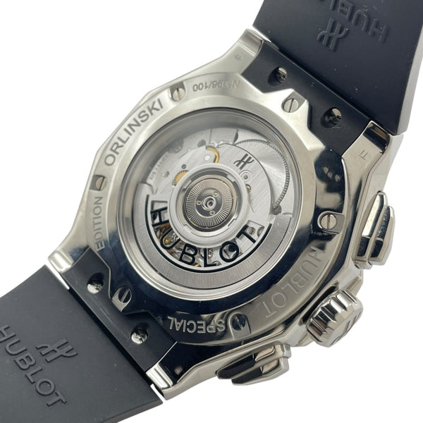 ウブロ HUBLOT アエロフュージョン クロノグラフ オーリンスキー チタニウム ホワイト 525.NX.0127.LR.JORL19 グレー チタン メンズ 腕時計