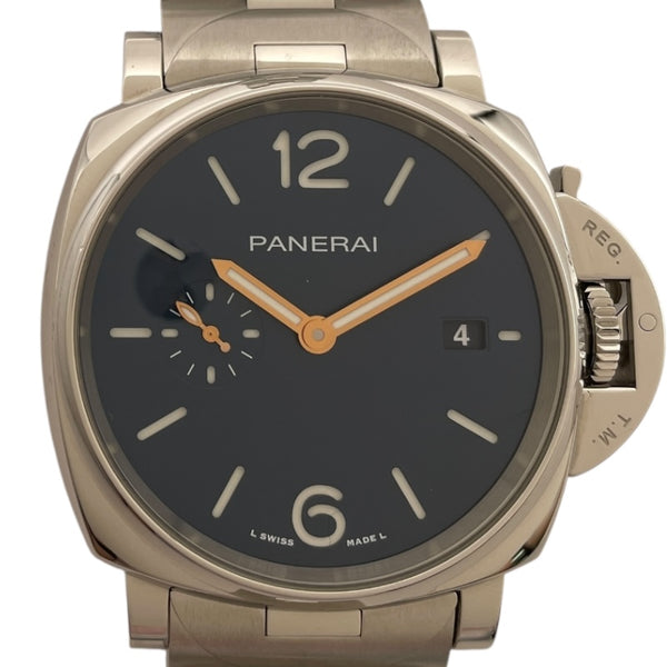 パネライ PANERAI ルミノール ドゥエ 42mm PAM01124 ネイビー SS 自動巻き メンズ 腕時計 パネライ PANERAI ルミノール ドゥエ 42mm PAM01124 ネイビー SS 自動