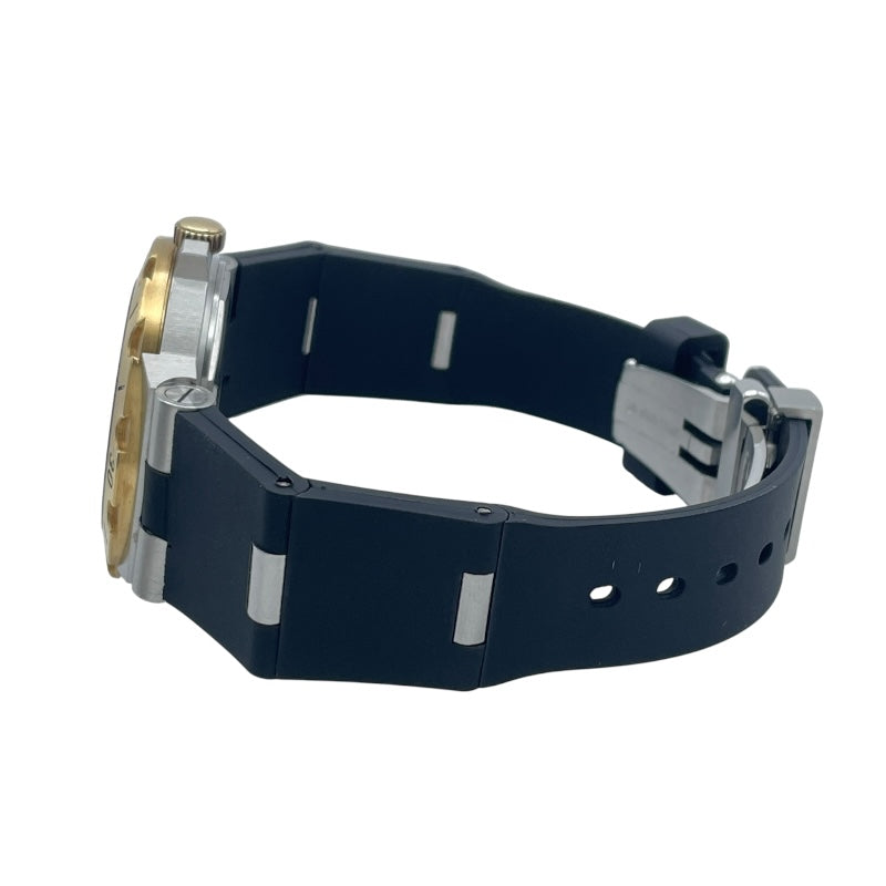 ブルガリ BVLGARI ディアゴノ スクーバ SD38SG ブラック YG/SS レディース 腕時計