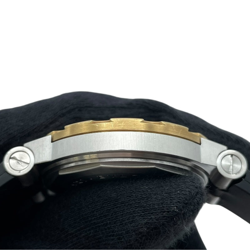 ブルガリ BVLGARI ディアゴノ スクーバ SD38SG ブラック YG/SS レディース 腕時計
