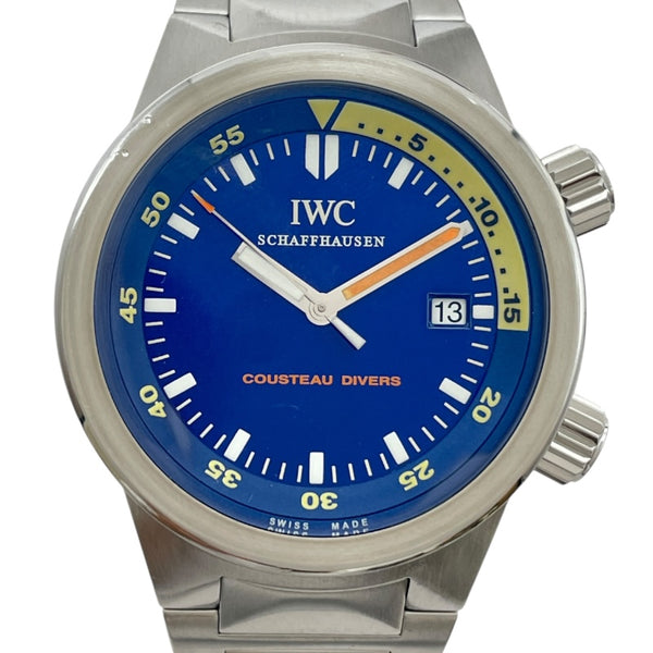 インターナショナルウォッチカンパニー IWC アクアタイマークストーダイバーズ IW354806 ブルー SS 自動巻き メンズ 腕時計