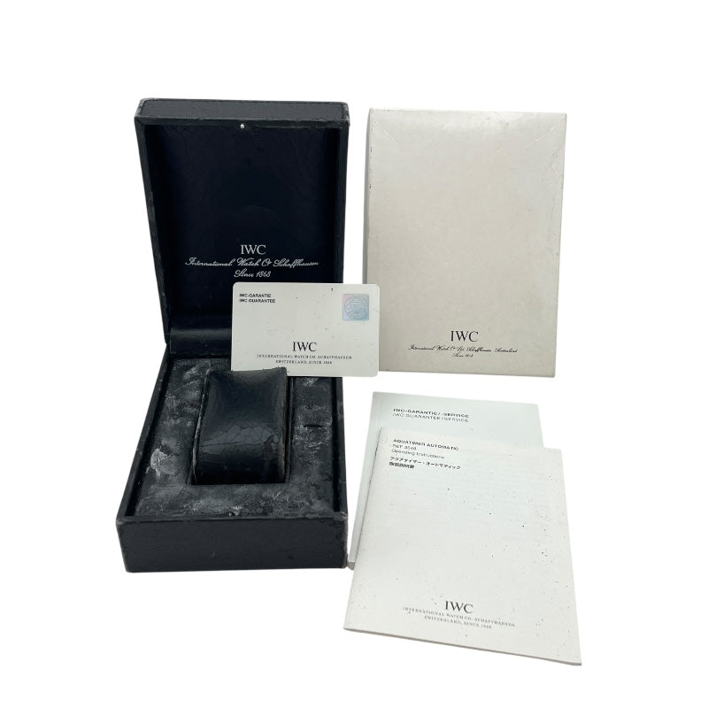 インターナショナルウォッチカンパニー IWC アクアタイマークストーダイバーズ IW354806 ブルー SS 自動巻き メンズ 腕時計