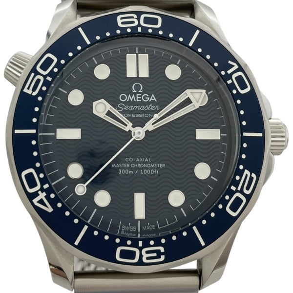 オメガ OMEGA シーマスター ダイバー 300M コーアクシャル マスター クロノメーター007 210.30.42.20.03.002 ブルー SS メンズ 腕時計