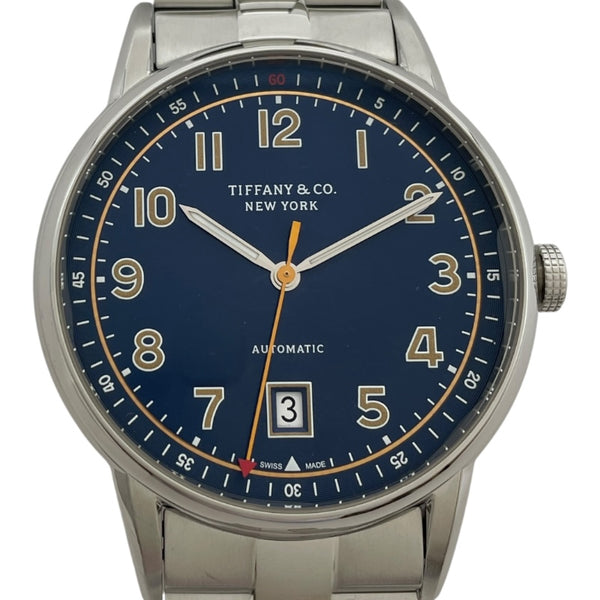 ティファニー TIFFANY＆CO CT60 34668299 ブルー SS メンズ 腕時計