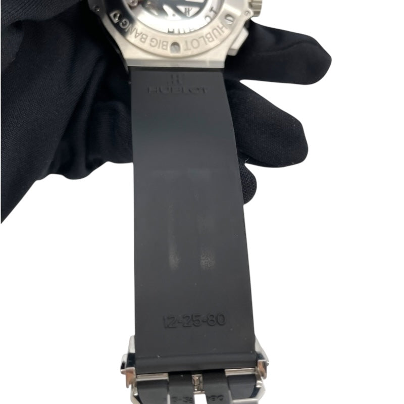 ウブロ HUBLOT ビッグバンスチール 301.SX.1170.RX ブラック SS 自動巻き メンズ 腕時計