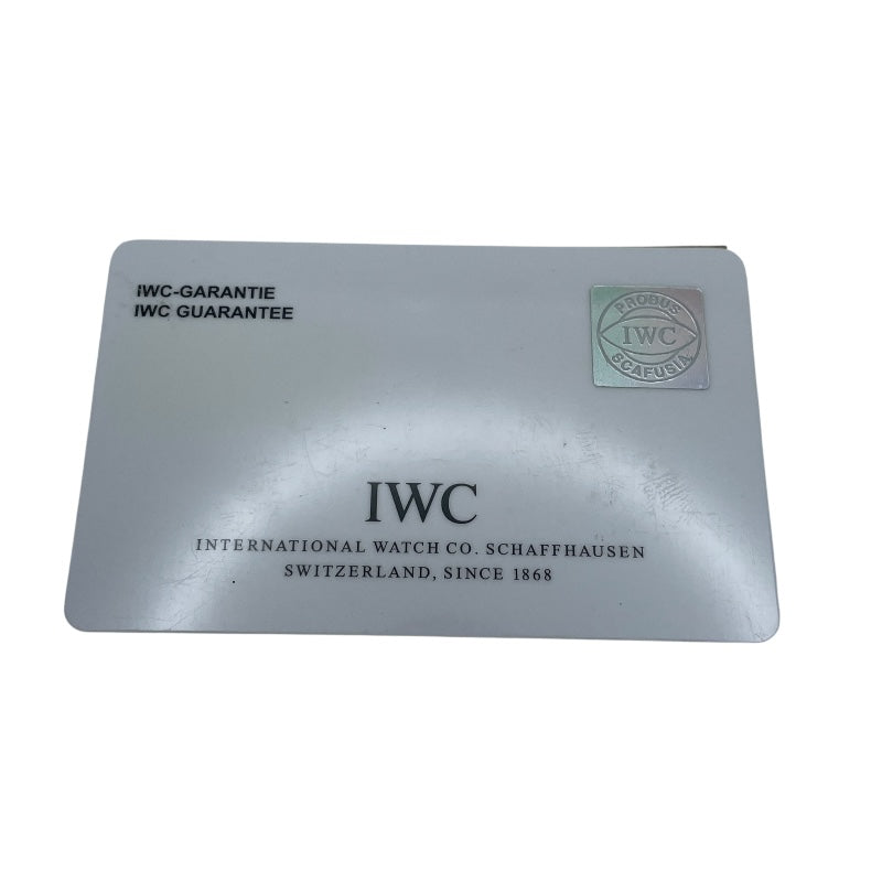 インターナショナルウォッチカンパニー IWC インヂュニア クロノグラフ IW372501 ネイビー SS 自動巻き メンズ 腕時計