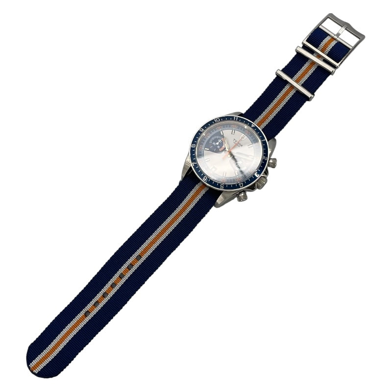 チューダー/チュードル TUDOR ヘリテージ クロノ 70330B ブルー SS 自動巻き メンズ 腕時計